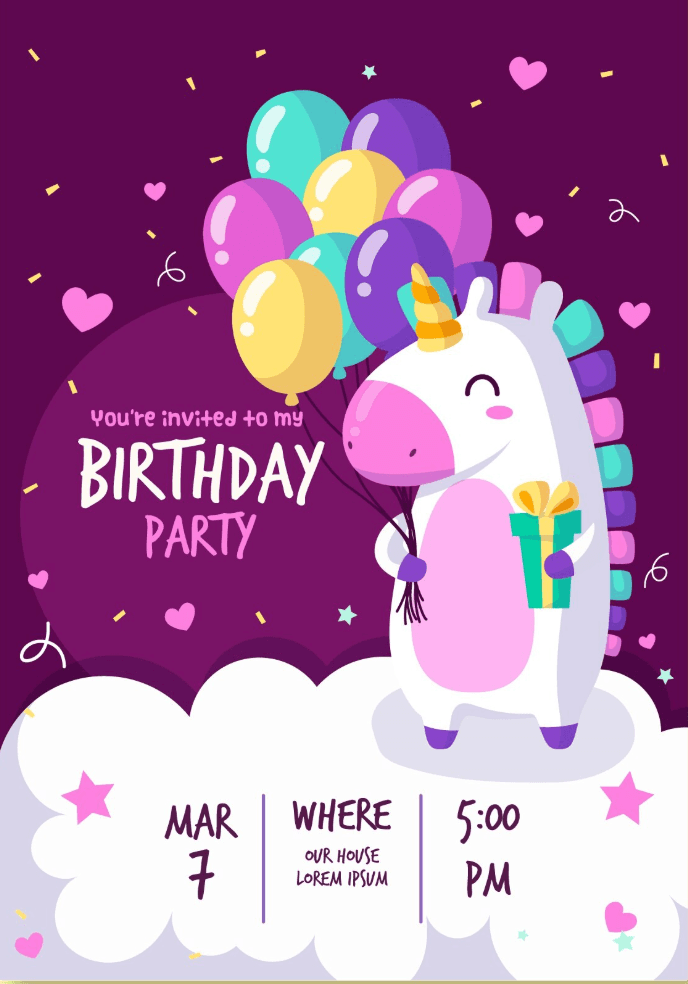 Unicorn party theme